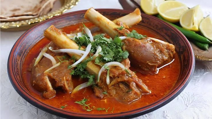 Bowl of lamb paya curry