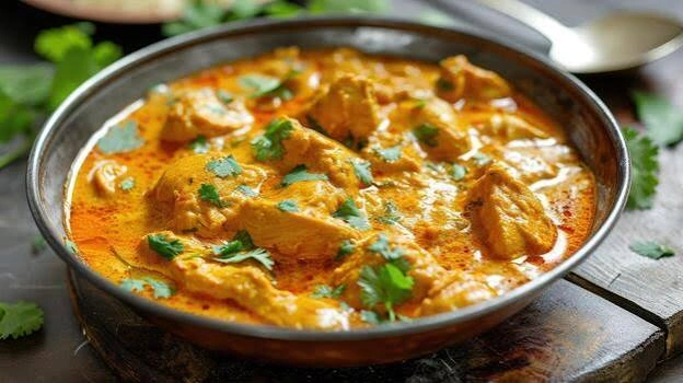Bowl of chicken qorma