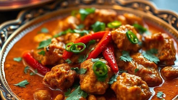 Bowl of chicken jalfrezi