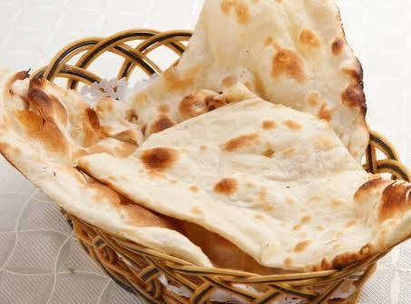 Plain naan bread fresh from the tandoor