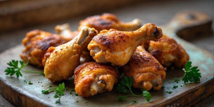 Tandoori chicken drumsticks fresh off the grill